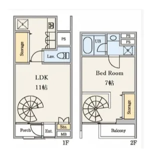 四谷アパートメントの間取り