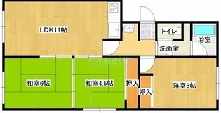 グランデ沼ノ端【4階】の間取り