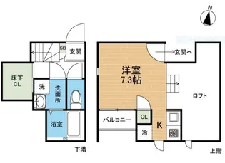 CB琴平ソレイユ【1階】の間取り