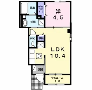 モジョ・エスト【1階】の間取り