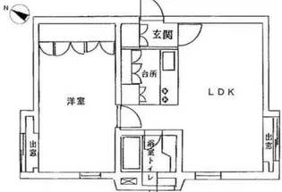 六本木ベルハウス【3階】の間取り