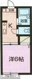 神奈川県茅ヶ崎市南湖2【アパート】の間取り