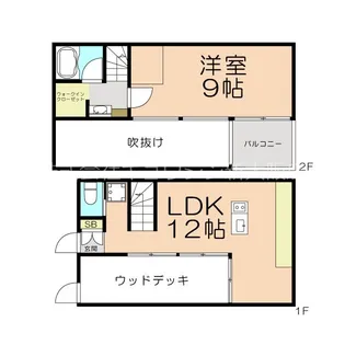 大阪府大阪市東淀川区淡路1【一戸建】の間取り