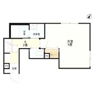 ウェルスクエア目黒中町【1階】の間取り