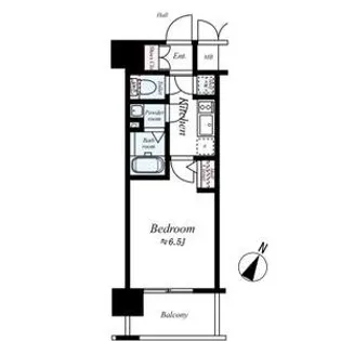 エスリード江戸堀【2階】の間取り