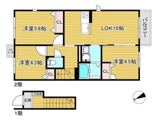 A iguemarine【2階】の間取り