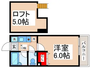 マリーナ デル レイ【2階】の間取り