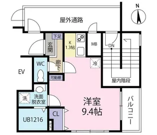 liberty長町南【5階】の間取り