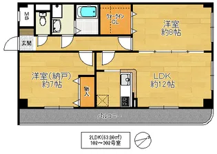 ラ・プラージュ【2階】の間取り
