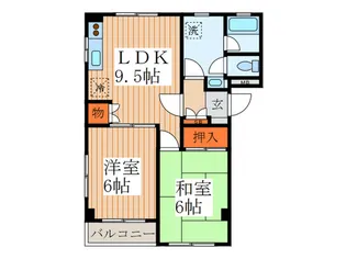 シルク レジデンス【1階】の間取り