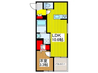 Feliz新都心【2階】の間取り