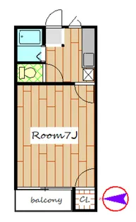 コーポリラ【2階】の間取り