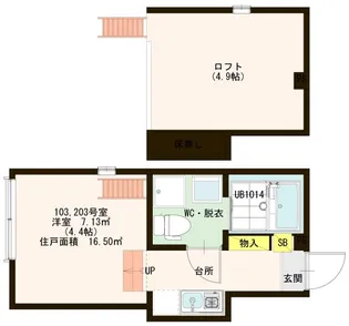 アルストロメリア【2階】の間取り