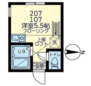 ユナイト戸部リフレクション【2階】の間取り