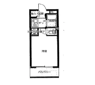 ビューパレー市川【4階】の間取り