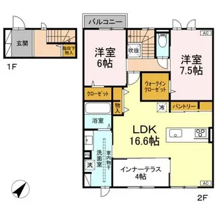 グランソラナ軽井沢【2階】の間取り