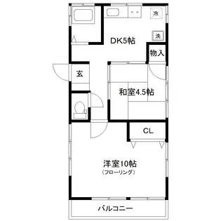中村ハイツ【2階】の間取り