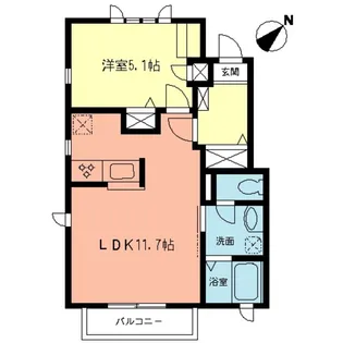 パストラーレII【1階】の間取り