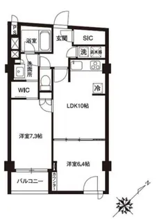 アーバンパーク代官山I【2階】の間取り