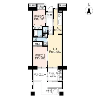 URビーコンヒル能見台サウスヒル【1階】の間取り
