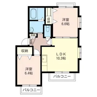 EXCELLENT-GARDEN 横浜B【2階】の間取り