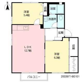 エミネンス明磧 II【1階】の間取り