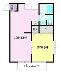 スプルース II【2階】の間取り