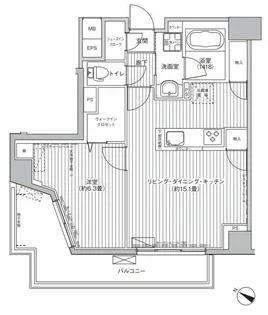 ラポルト祐天寺【5階】の間取り
