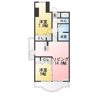 サヌール【2階】の間取り
