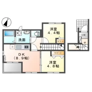 キャンベル【2階】の間取り