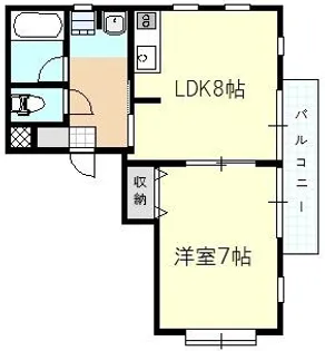 ブルーベイkamifukuoka5【2階】の間取り