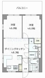 砧グリーンハイム【1階】の間取り