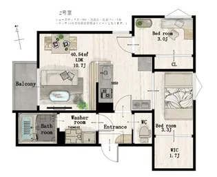 REGALEST福沢町【2階】の間取り