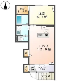 グレーシア【1階】の間取り