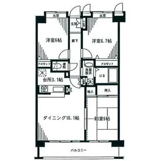 モア・ノーブル【4階】の間取り