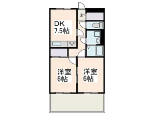 第二飯田ビル【4階】の間取り