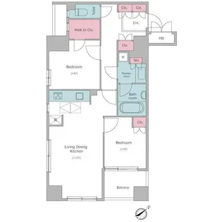 レジディア文京千石II【4階】の間取り