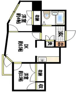 リバーサイドアネックス【4階】の間取り