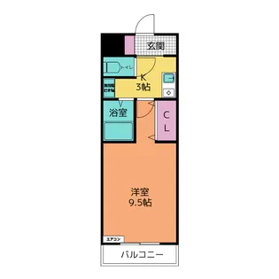 A・City二本木新町【4階】の間取り
