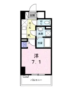 プラシード・アビタシオン【4階】の間取り