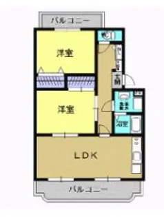 グランディール緑町【1階】の間取り