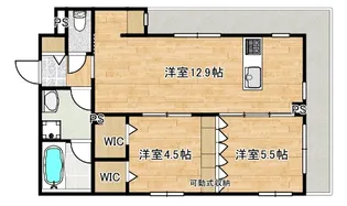 仮称)観音2丁目ヘーベルメゾン東棟【3階】の間取り