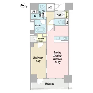 ダイヤモンドプラネット人形町【3階】の間取り