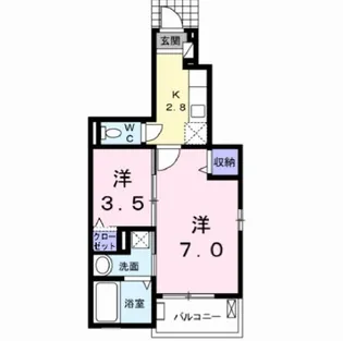 ルーラル・エステートC【1階】の間取り