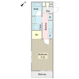 ラテル松山【2階】の間取り
