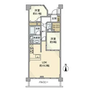 パークホームズ世田谷梅丘【3階】の間取り