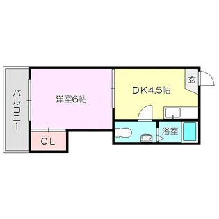 マツヤマンション【2階】の間取り