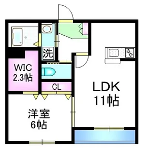 Villa タカフジ【4階】の間取り