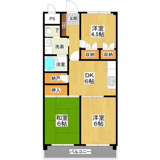 NAC土浦第2ハイツ【1階】の間取り