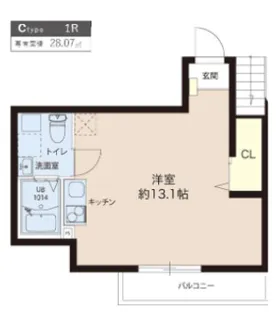 レピュア成増レジデンス【1階】の間取り